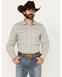 Wrangler Retro Men's Floral Print Long Sleeve Snap Western Shirt - Tall
