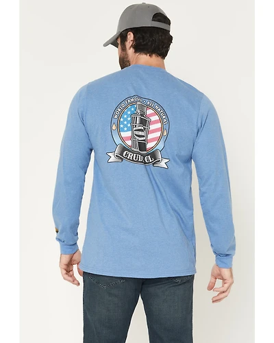Benchmark FR Men's World Famous Crude Oil Long Sleeve Work T-Shirt