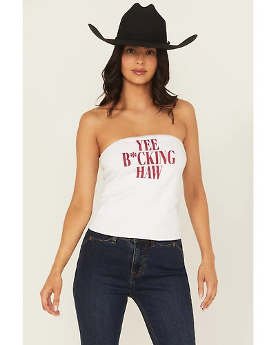 Blended Women's Yee B*cking Haw Tube Top