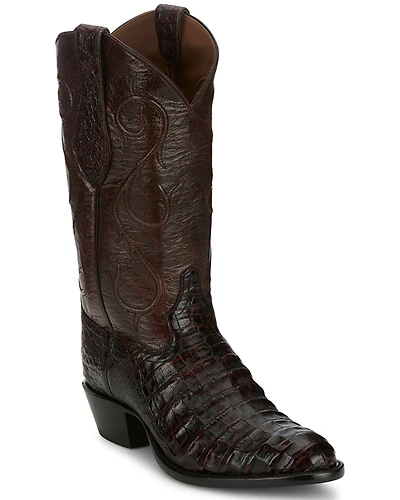Tony Lama Men's Exotic Caiman Western Boots - Round Toe