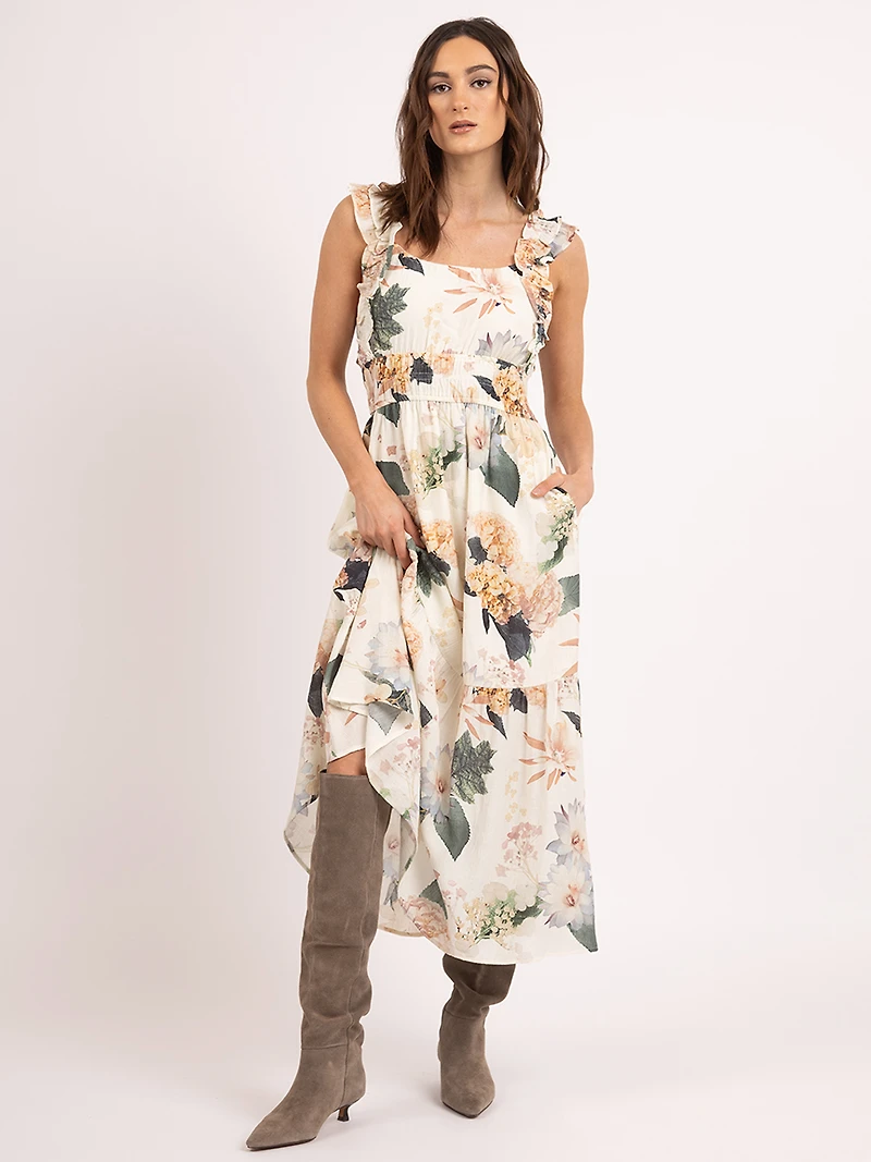 gretchen square neck maxi dress