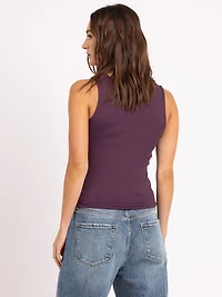 misty square neck tank top