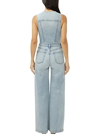 Wide Leg Vest Jumpsuit