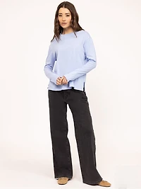 long sleeve tee blue