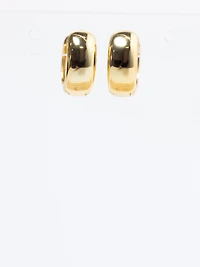 aurelia chunky hoop earrings gold