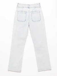 hickory stripe cropped jean light authentic