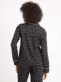 emelie flannel lounge top