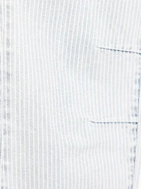hickory stripe cropped jean light authentic