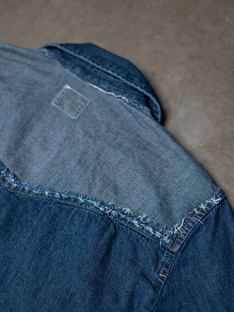 levi's pearl snap denim shirt