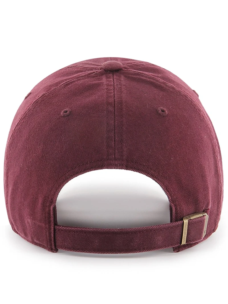 classic blank clean up cap dark maroon