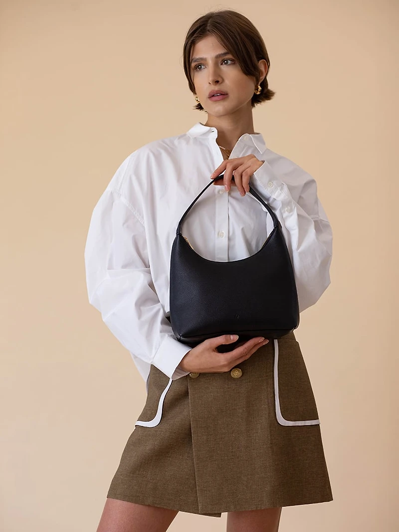 marlo bag - black pebble