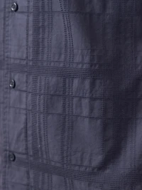 louis plaid textured 1 pkt shirt