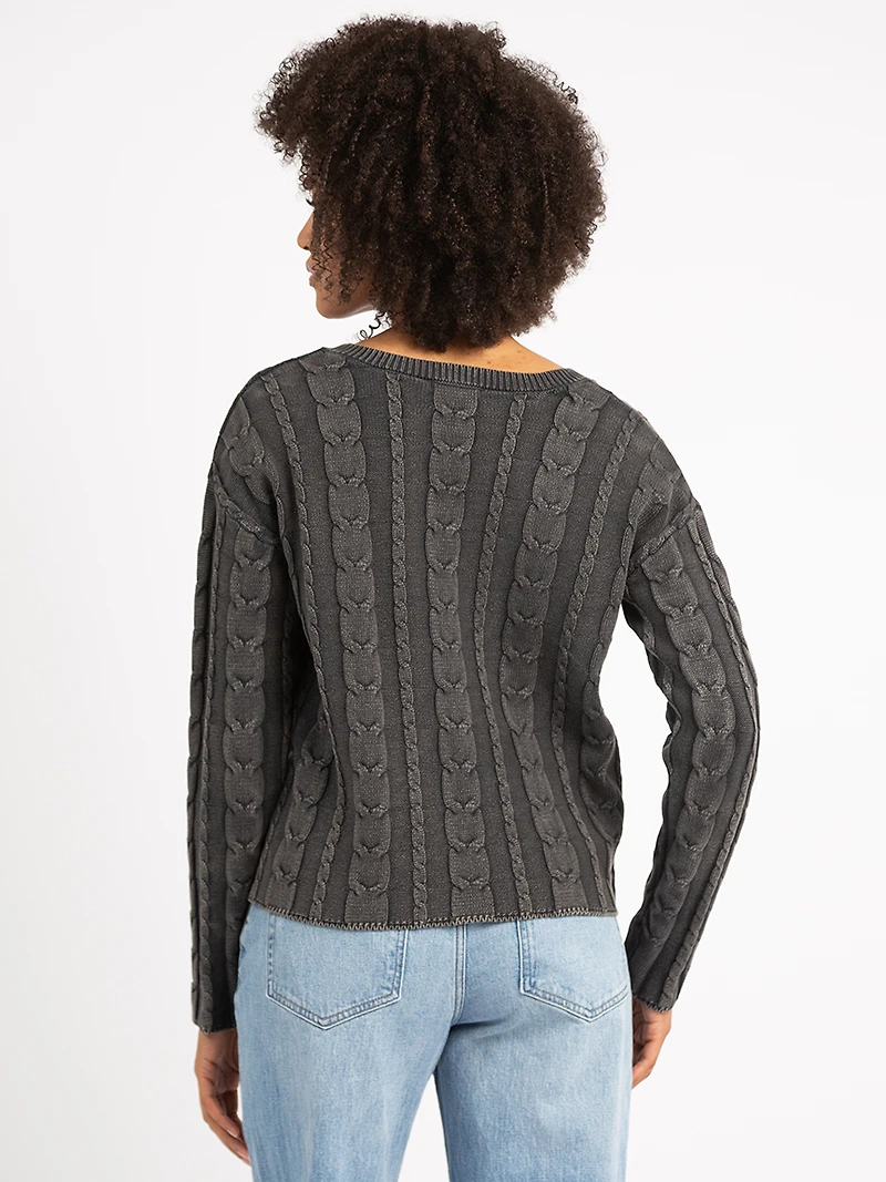 zarina v neck sweater
