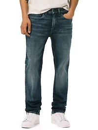 six straight jeans antique wash