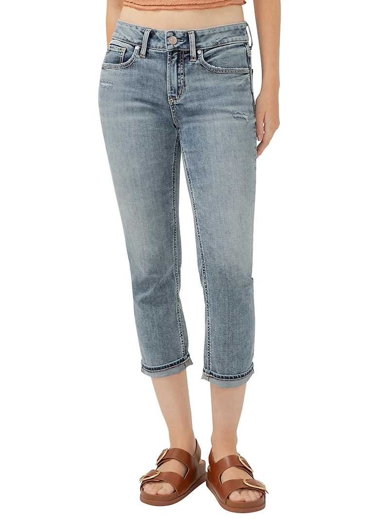 Suki Mid Rise Luxe Stretch Capri