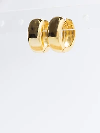 aurelia chunky hoop earrings gold