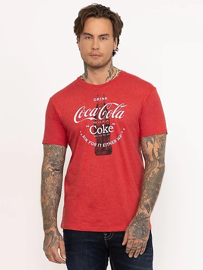 unisex coke bottle graphic tee