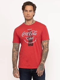 unisex coke bottle graphic tee