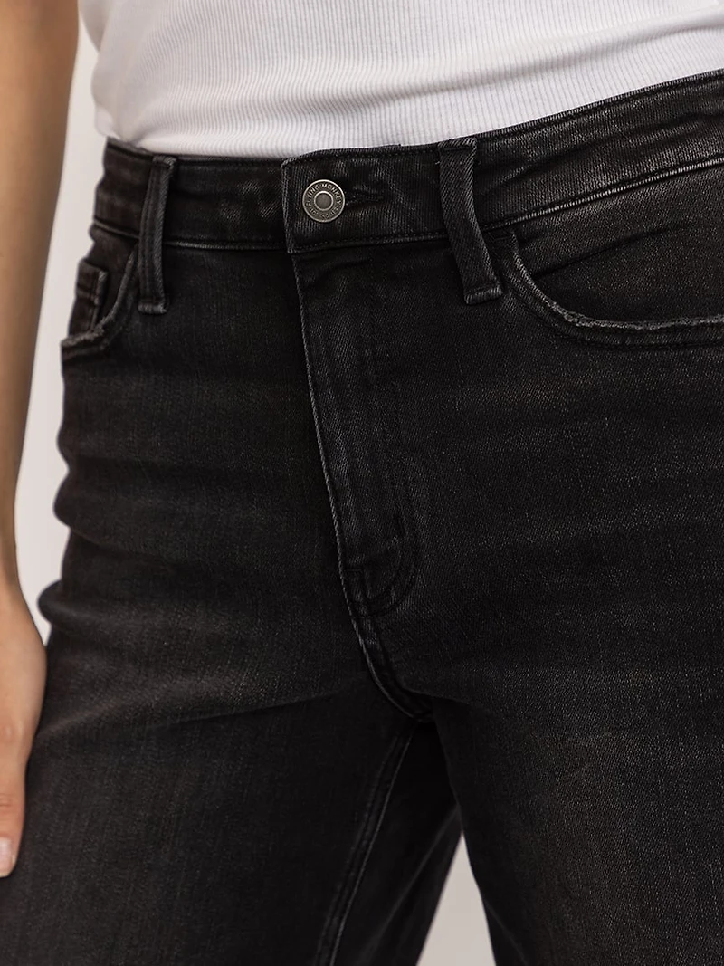 high rise loose fit jean