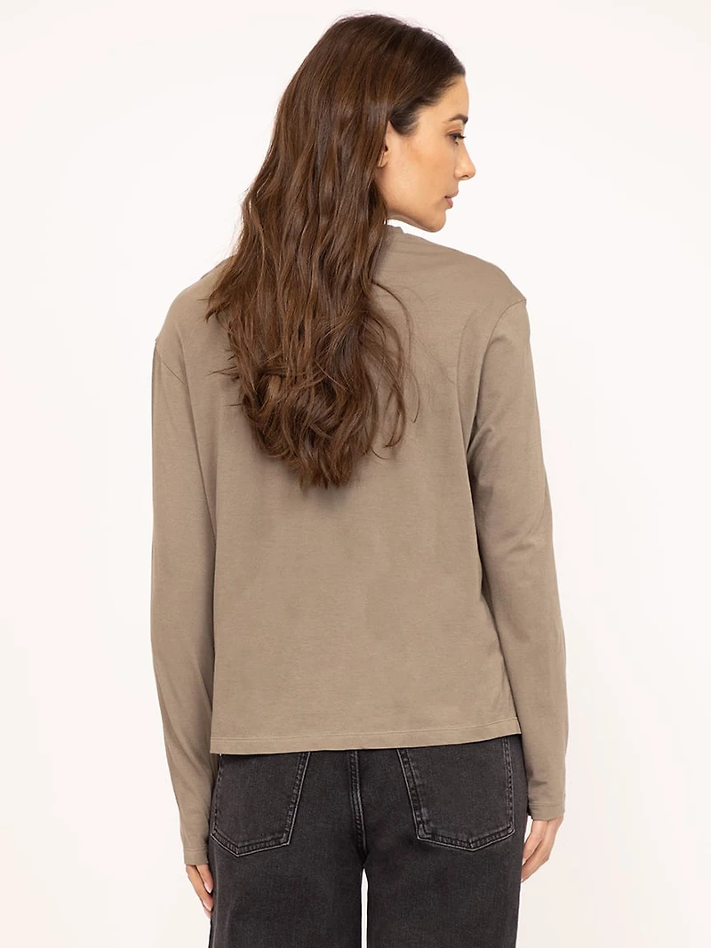 long sleeve tee olive