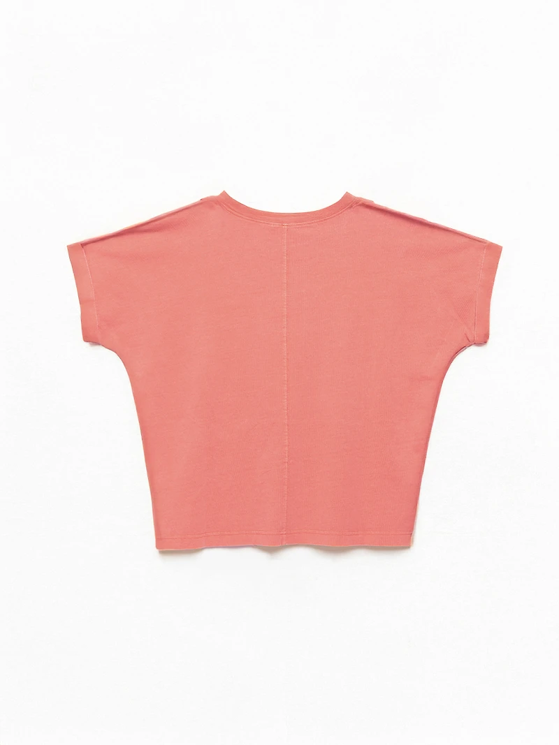 jolie crew neck washed tee