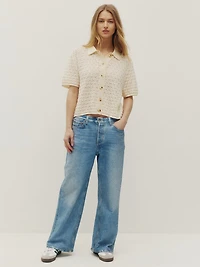 monica beach buttonup