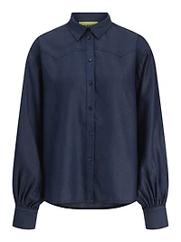 debby chambray ballon shirt