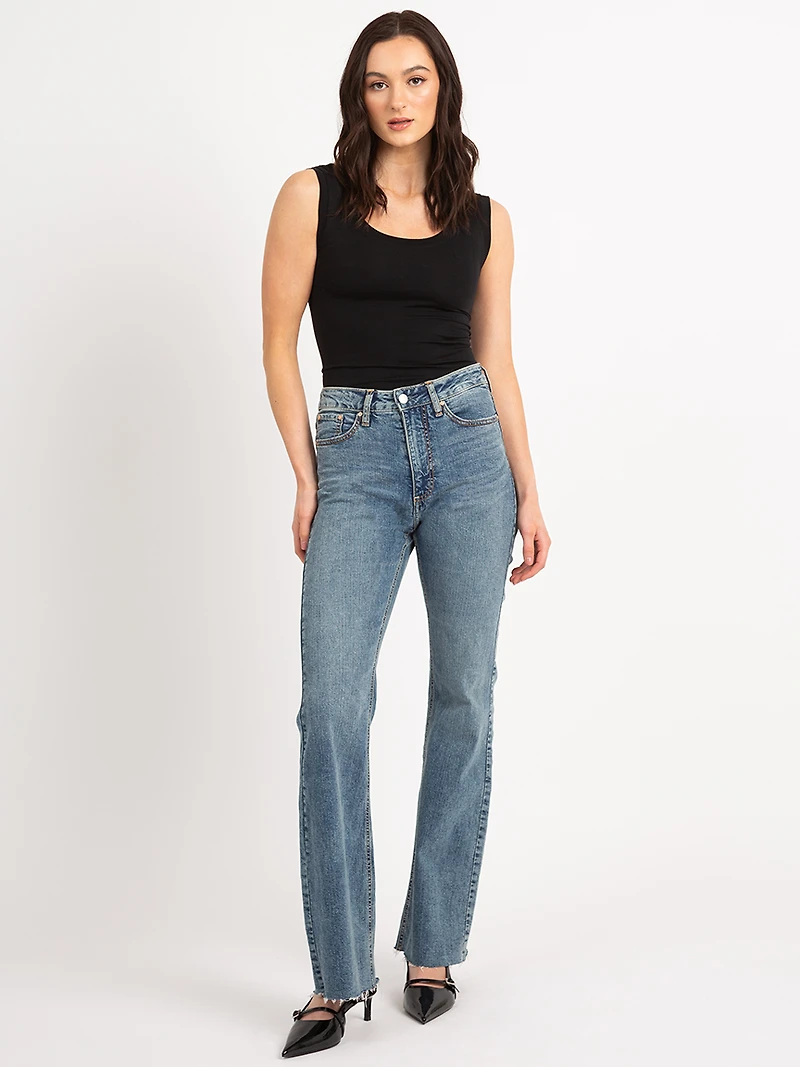 double scoop neck tank