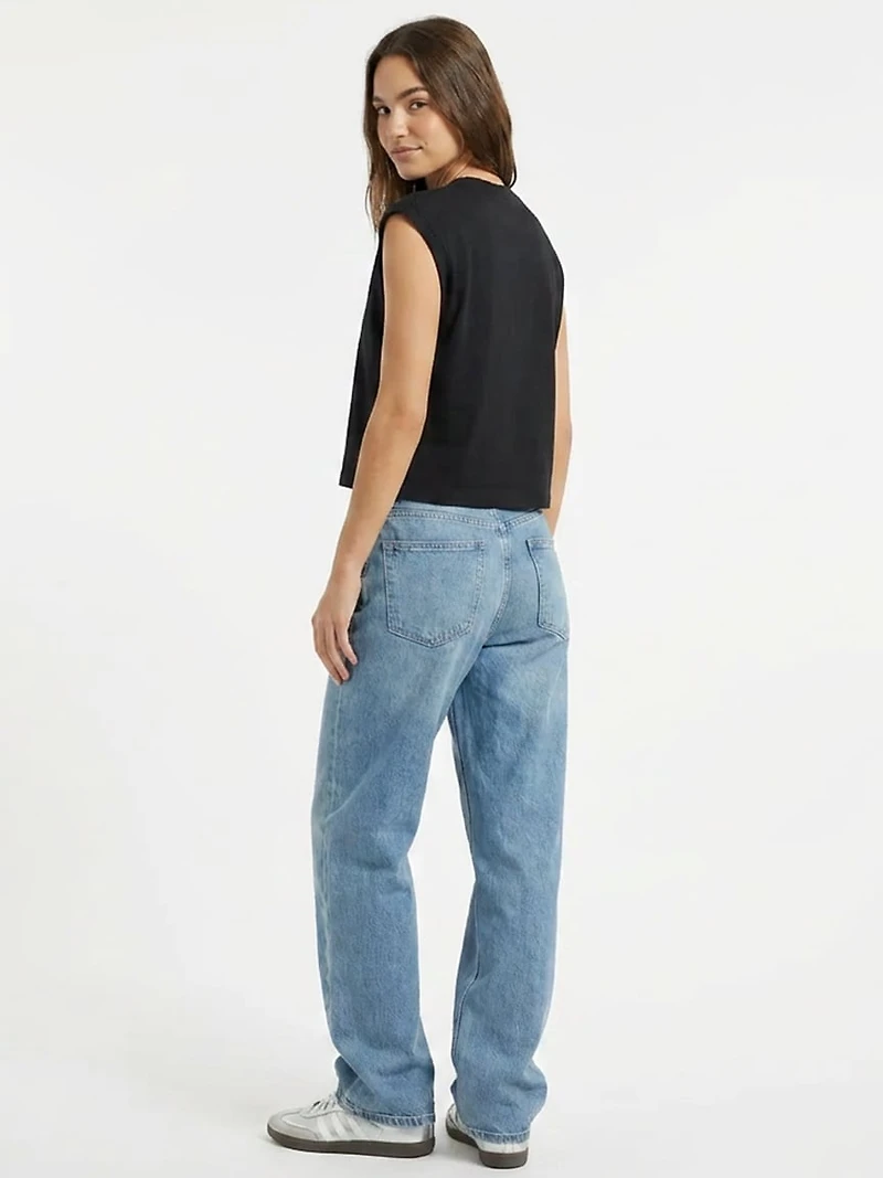 sleeveless boxy tee
