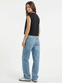sleeveless boxy tee
