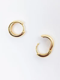 aurelia chunky hoop earrings gold