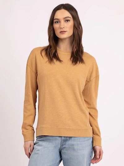 joni crew neck top