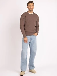 derek washed ribbed crewneck