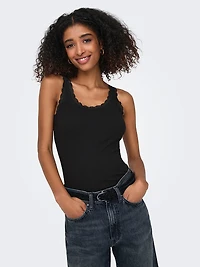 sara lace detail tank