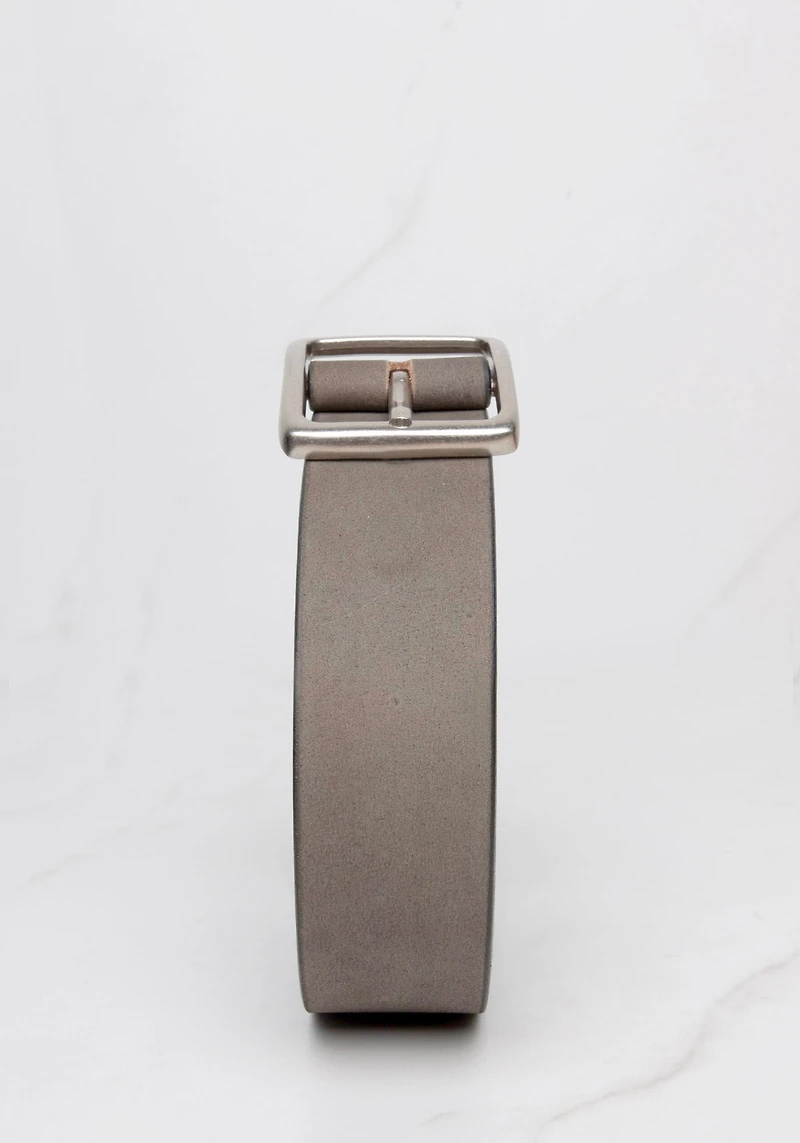 men's belt with nubuck leather