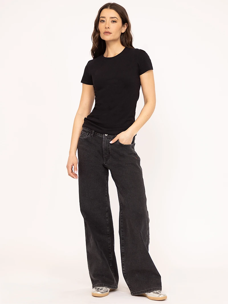 short sleeve tee black