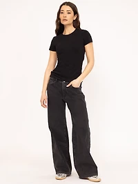 short sleeve tee black