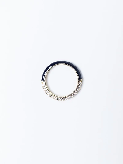 candy enamel ring black
