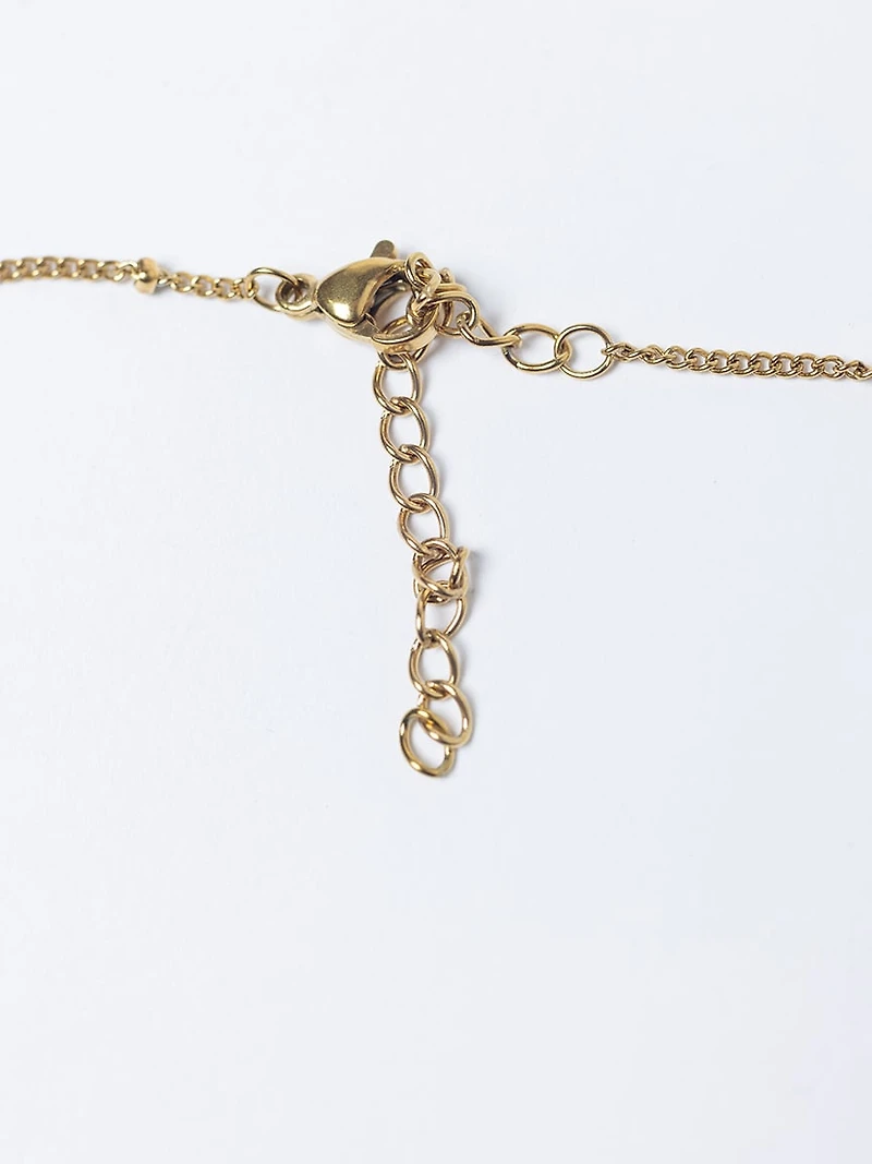 helium bubble initial necklace "D"