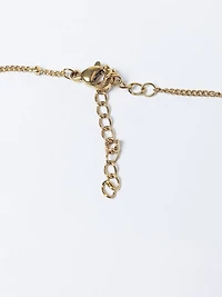 helium bubble initial necklace "D"