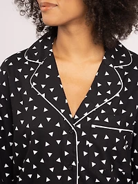 emelie flannel lounge top