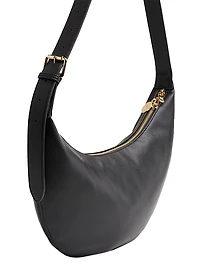 slouchy crossbody - black pebble