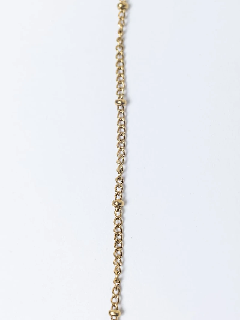 helium bubble initial necklace "M"