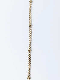 helium bubble initial necklace "M"