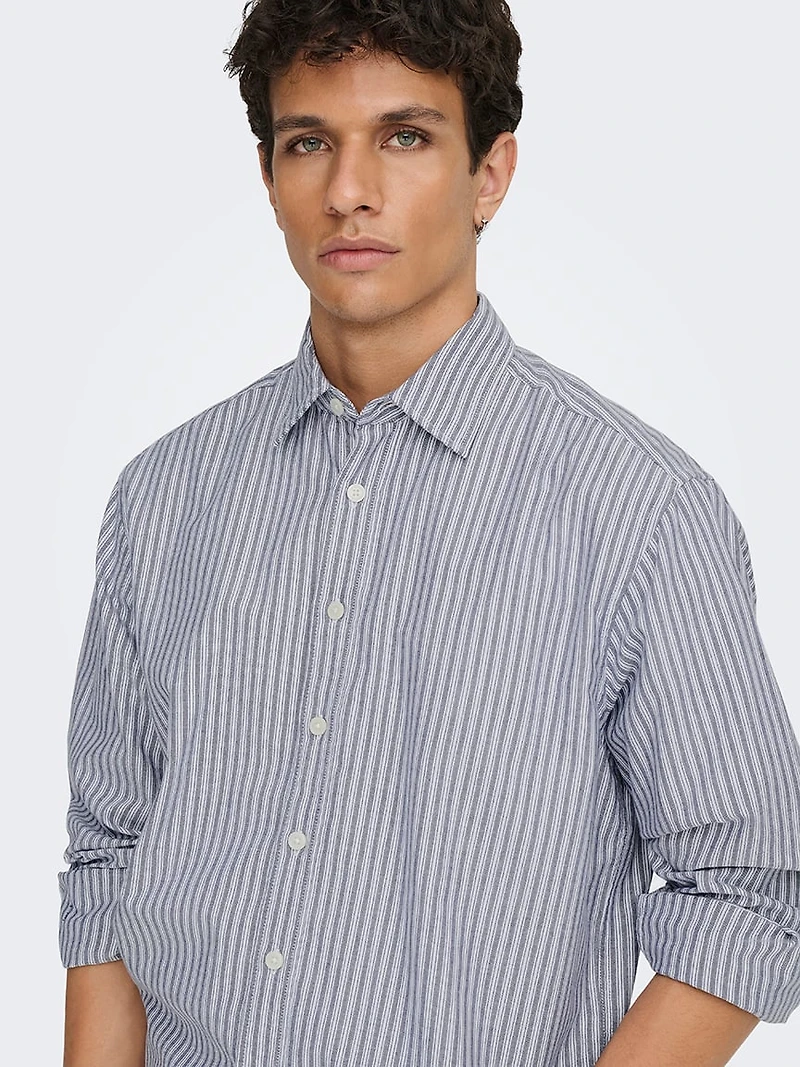 giorgio relaxed stripe shirt
