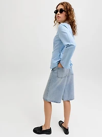 tokyo wide leg long shorts