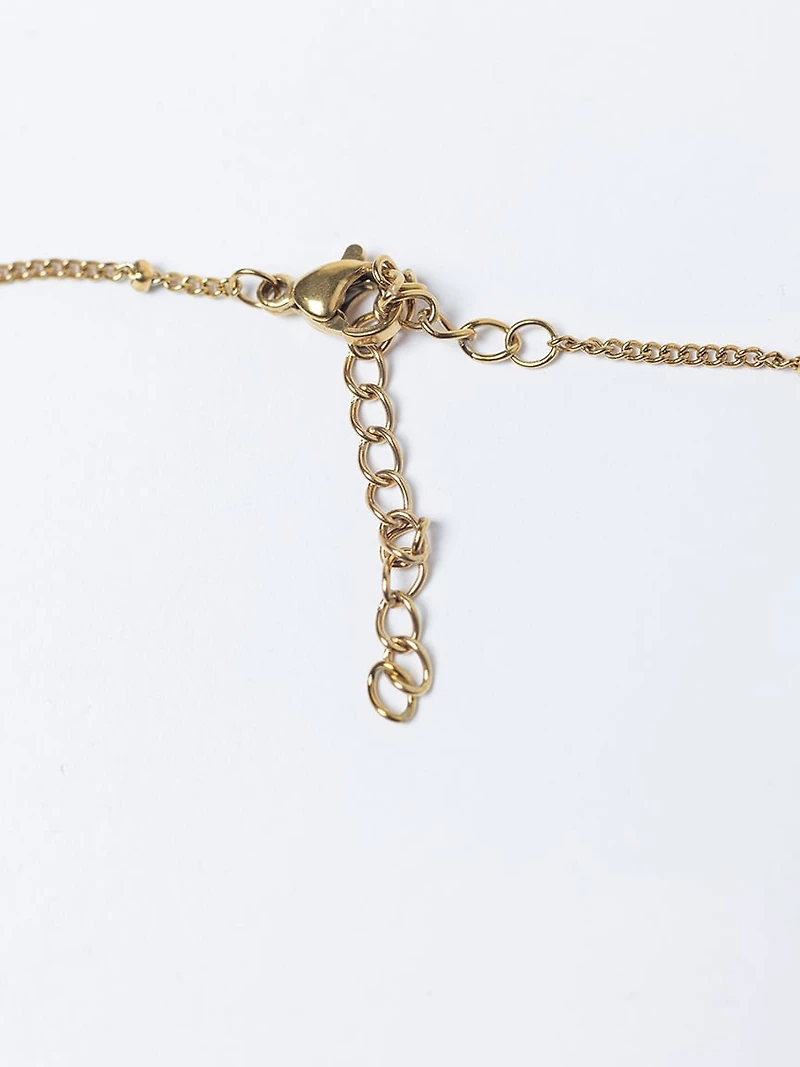 helium bubble initial necklace "C"