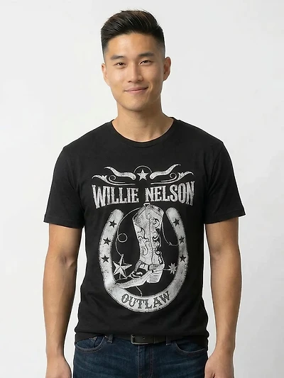 unisex willie nelson graphic tee