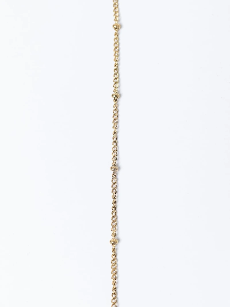 helium bubble initial necklace "D"