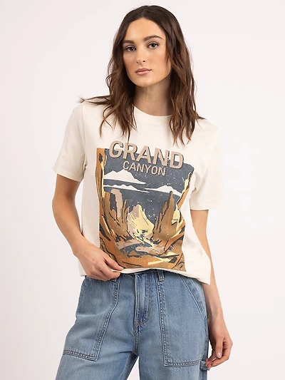 grand canyon crew neck graphic t-shirt